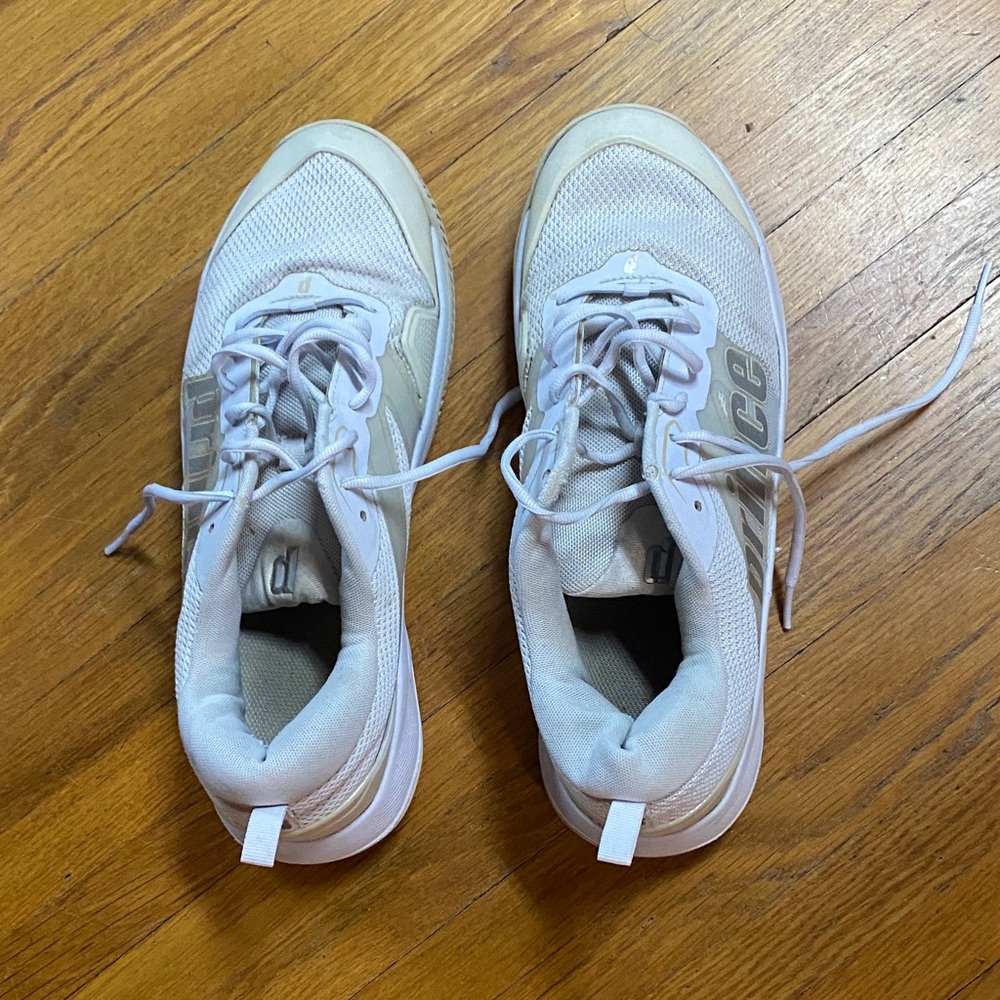 Prince White and Cream Sneakers